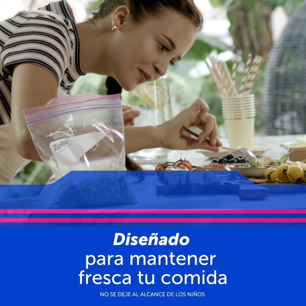 Ziploc Bolsa Reutilizable para Guardar Grande 20 piezas