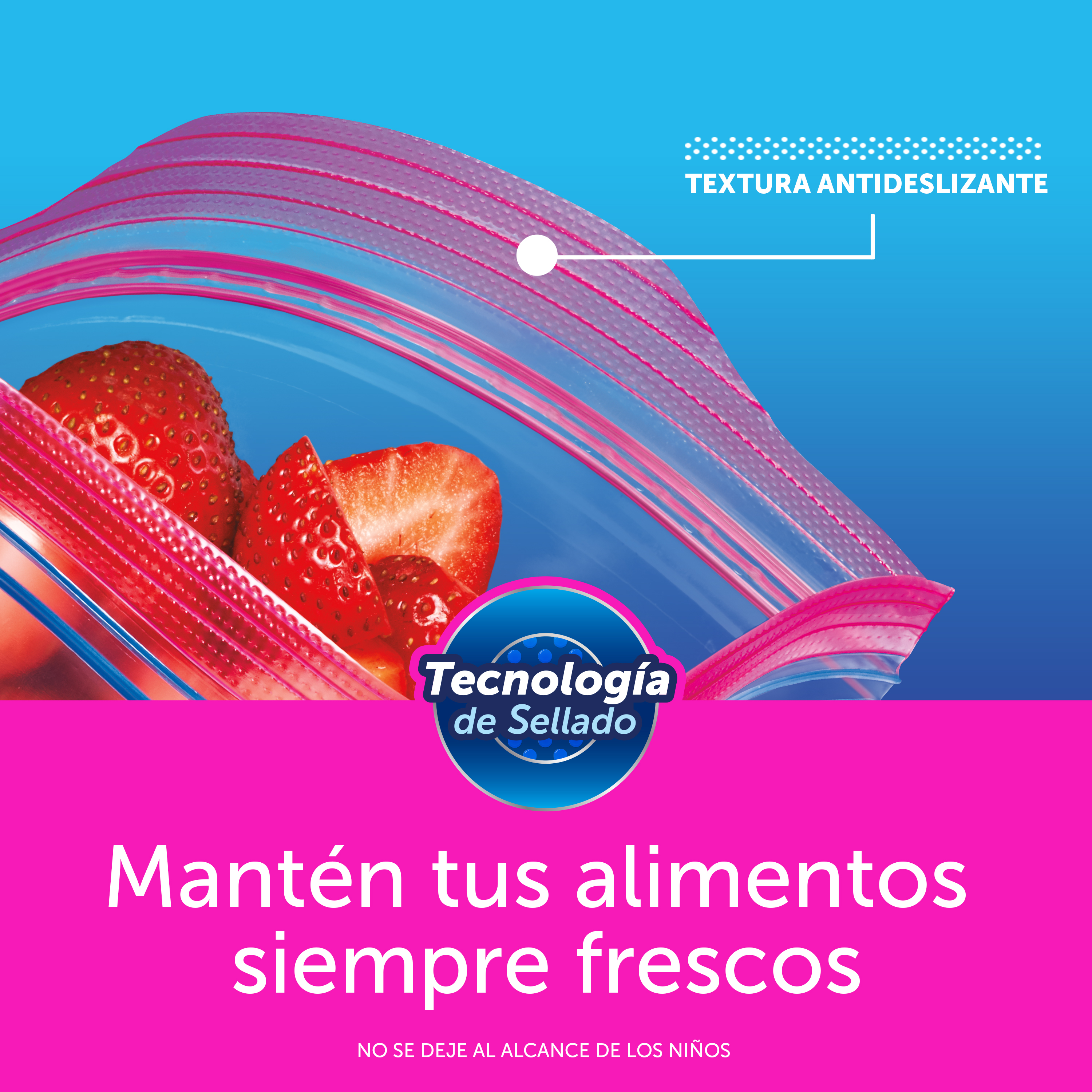 Ziploc Bolsa Reutilizable para Guardar Grande 20 piezas