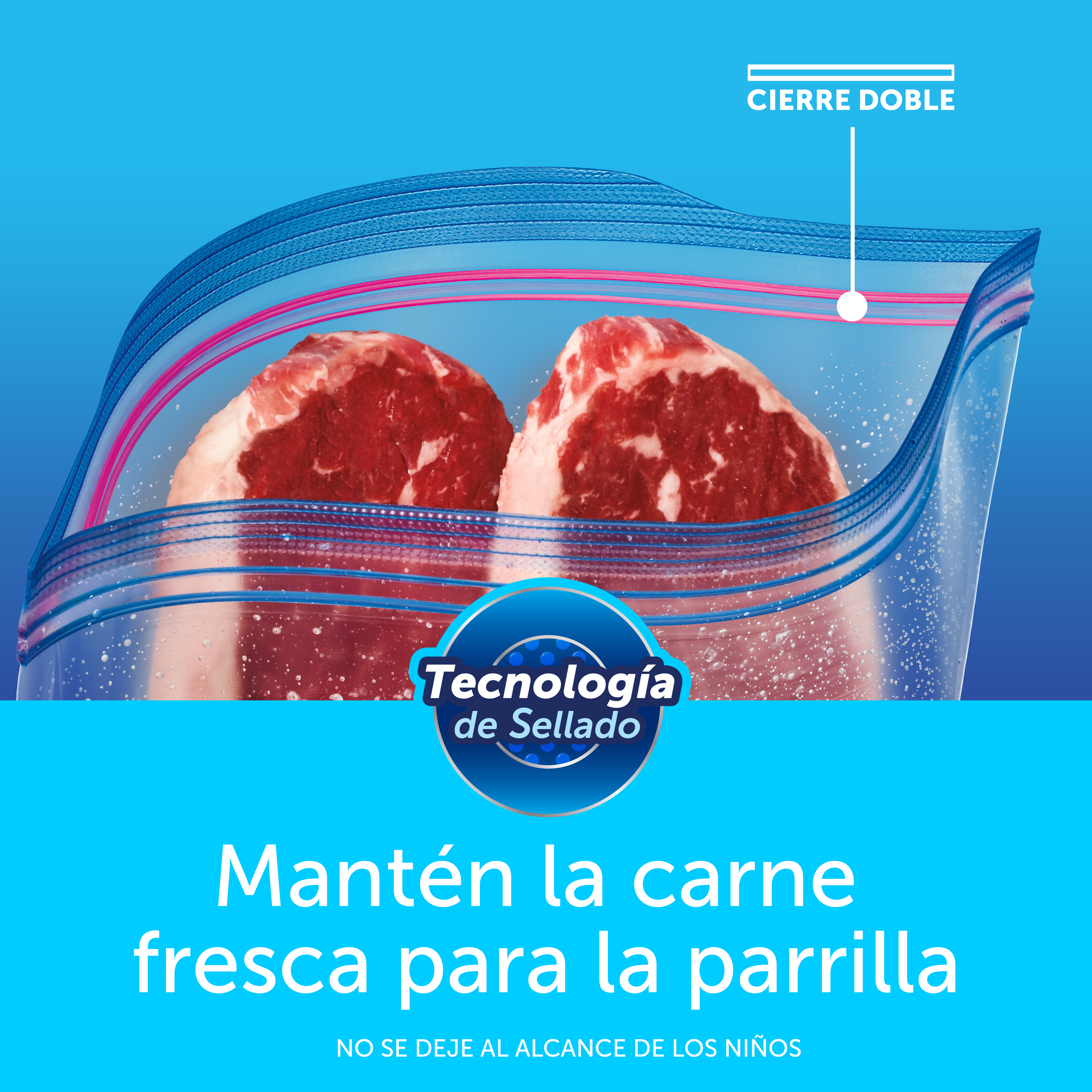 Ziploc Bolsa Reutilizable para Congelar Medianas 20 piezas