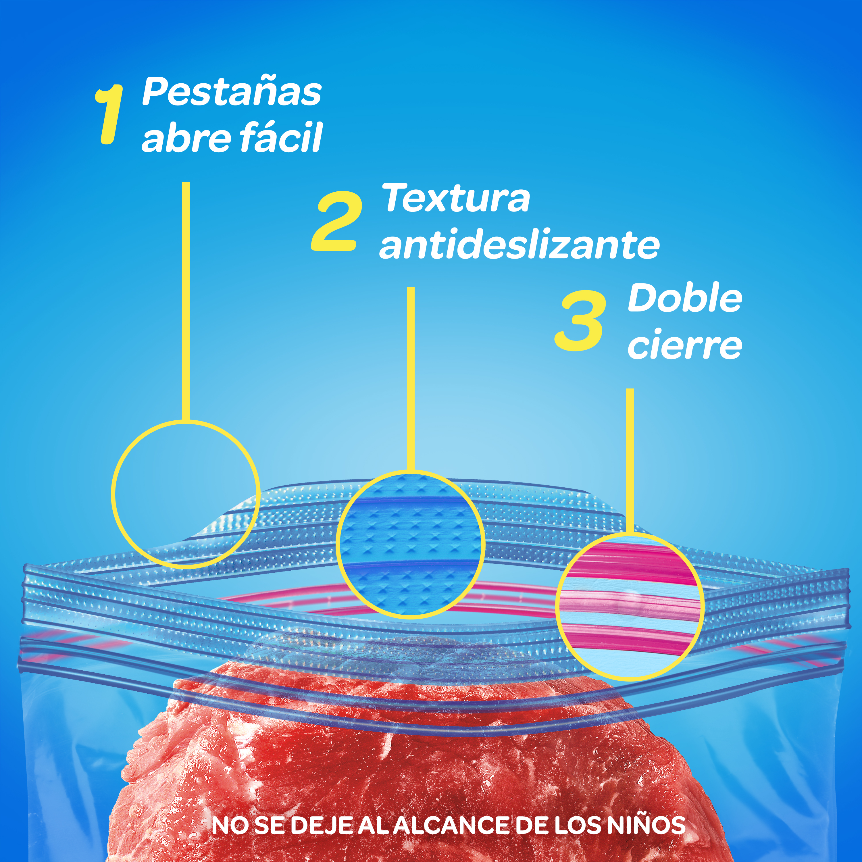 Ziploc Bolsa Reutilizable para Congelar Medianas 20 piezas
