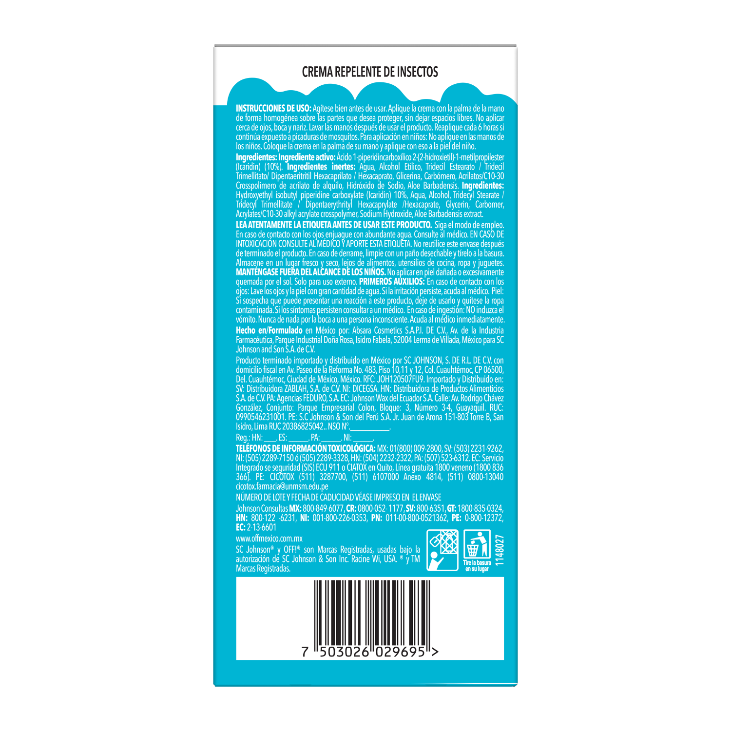 OFF! Baby Repelente de Insectos en Crema 100ml