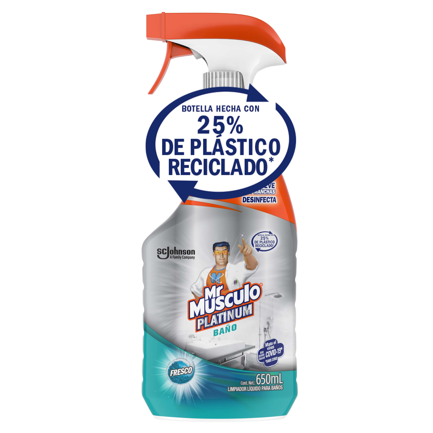 Mr. Músculo Platinum, Baño, Gatillo 650mL