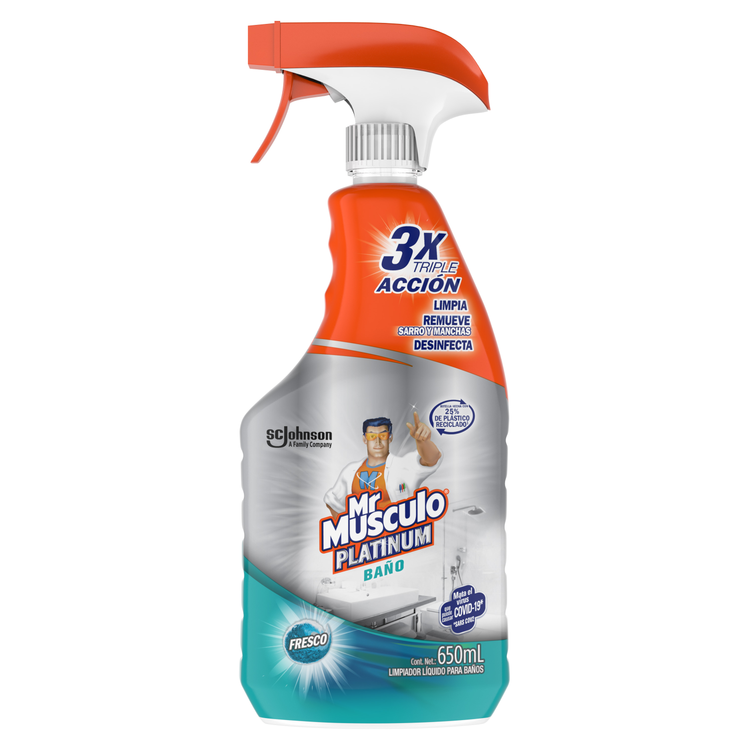 Mr. Músculo Platinum, Baño, Gatillo 650mL