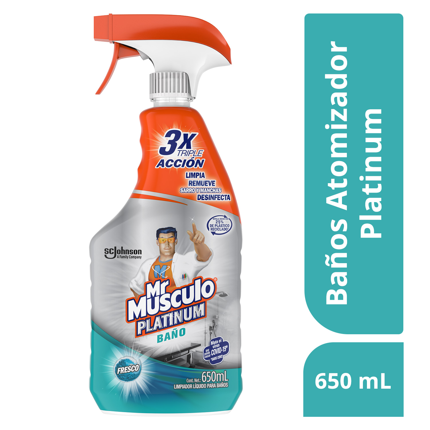 Mr. Músculo Platinum, Baño, Gatillo 650mL
