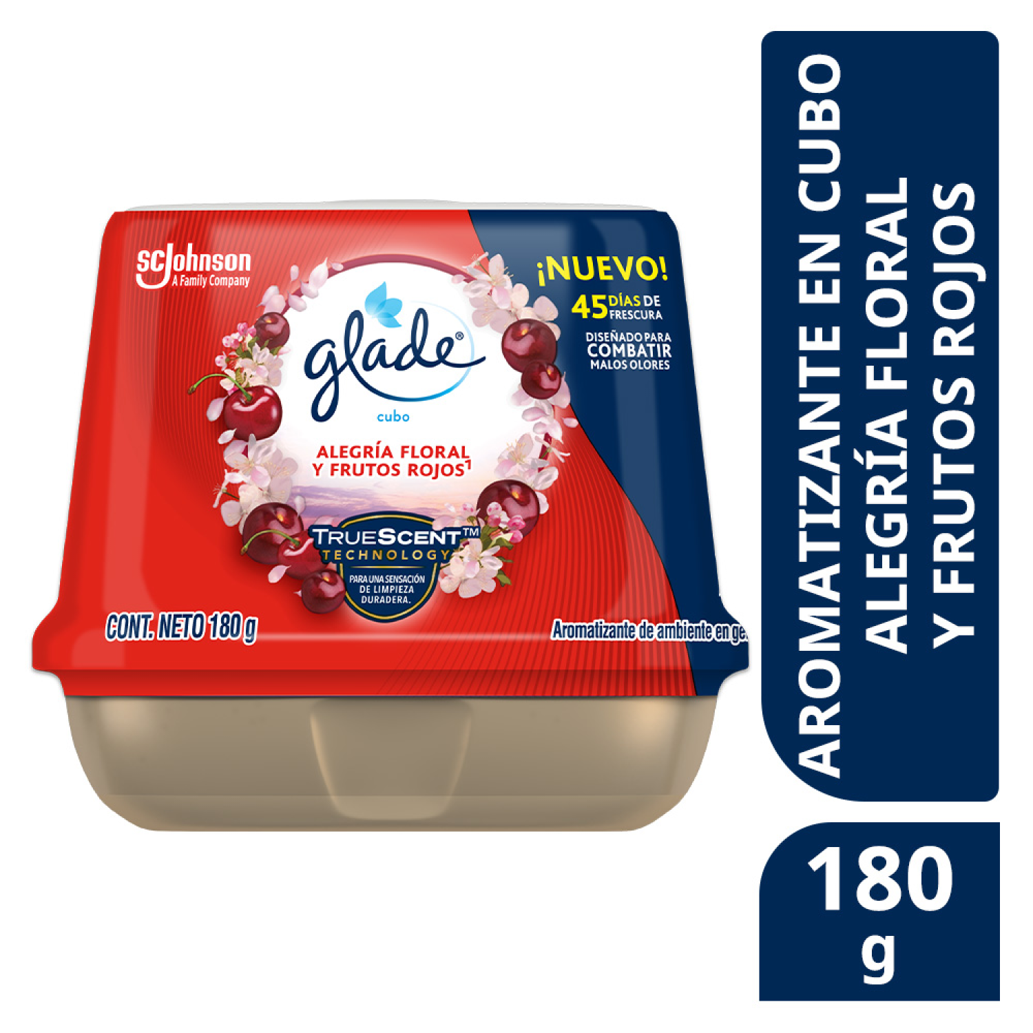 Glade Aromatizante de ambiente en gel Alegria Floral y Frutos Rojos 180g
