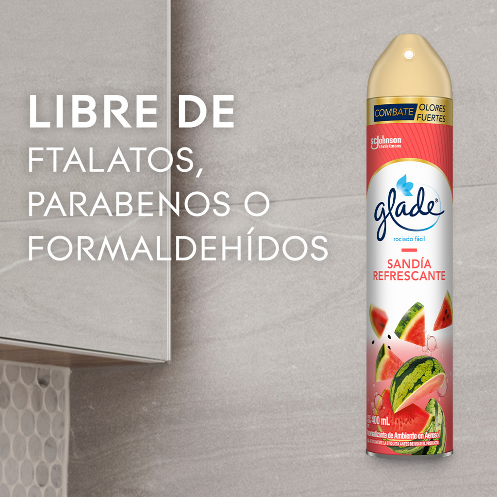Aromatizante en Aerosol Glade Sandía Refrescante 400ml