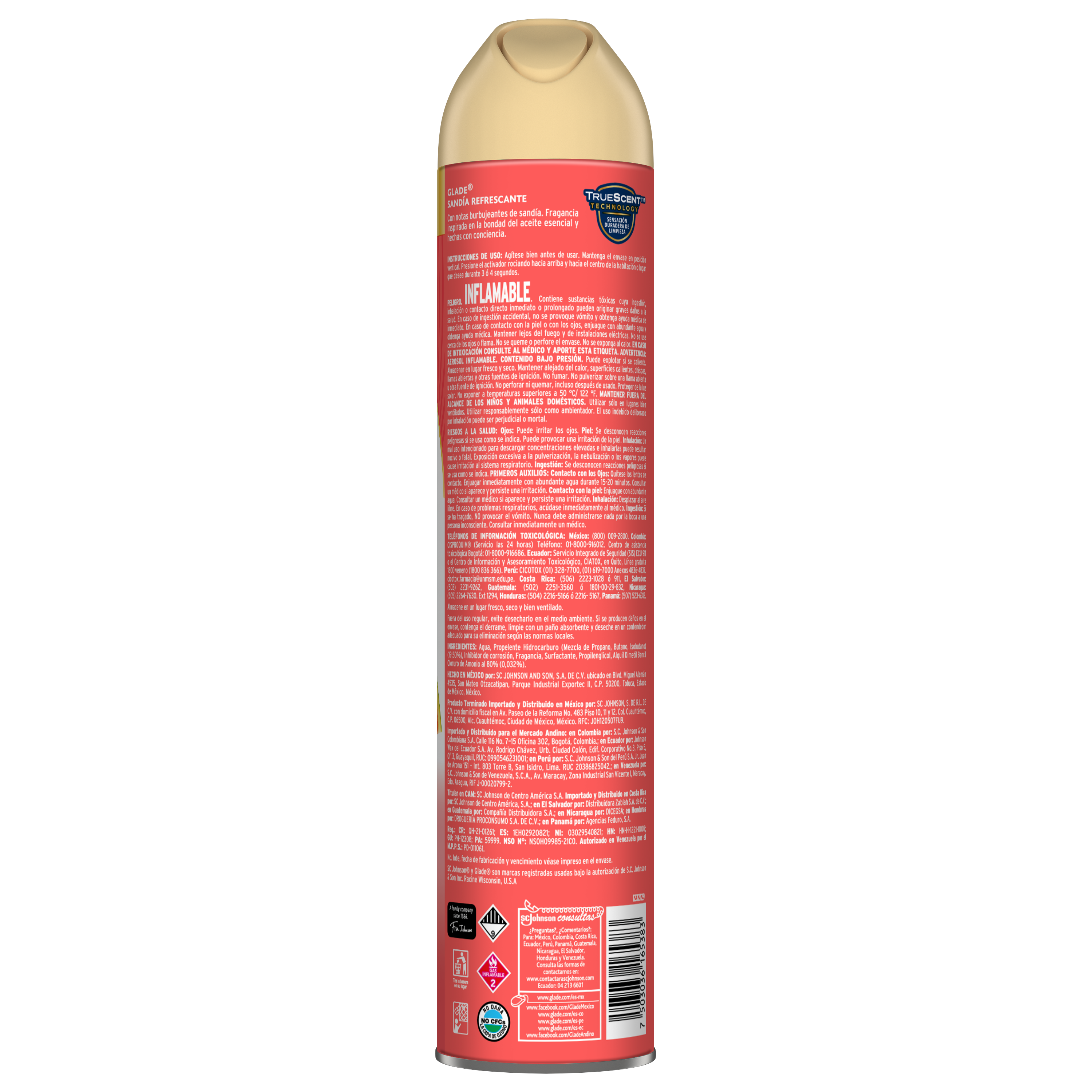 Aromatizante en Aerosol Glade Sandía Refrescante 400ml
