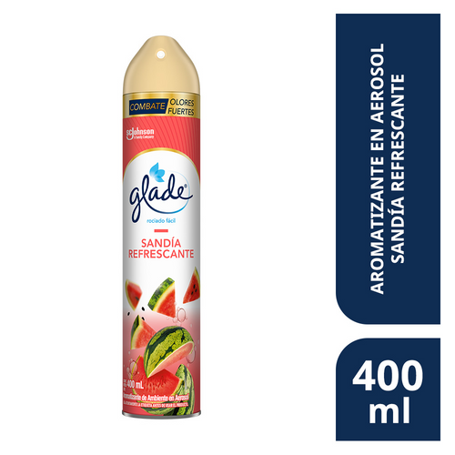 Aromatizante en Aerosol Glade Sandía Refrescante 400ml