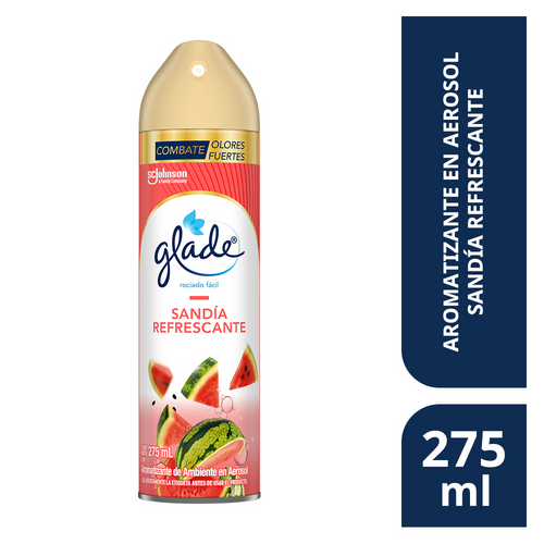 Aromatizante en Aerosol Glade Sandía Refrescante 275ml