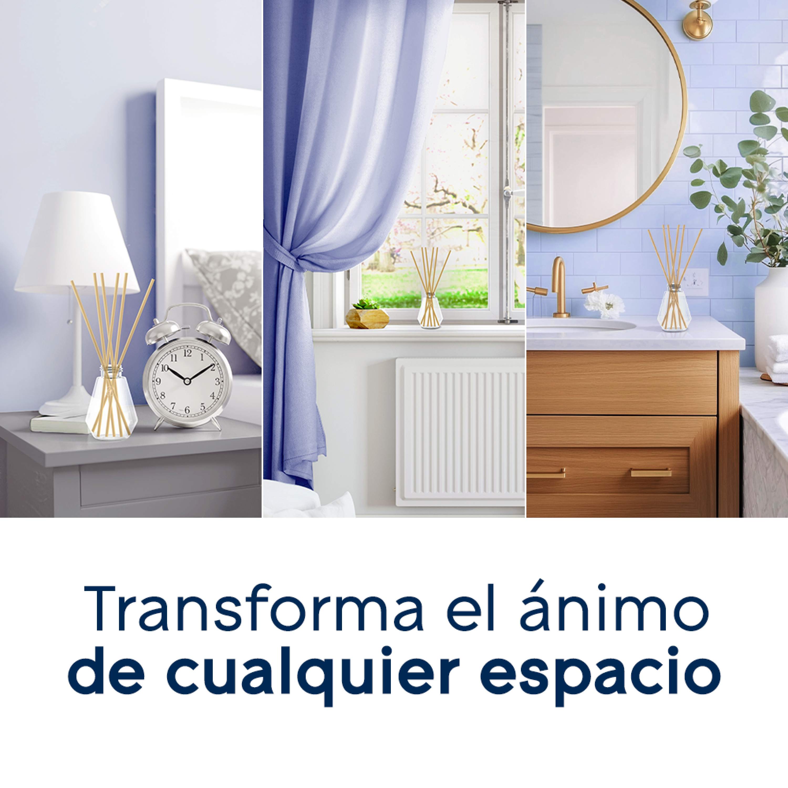 Glade® Mood Collection Varitas Aromatizantes Relaxing Lavender™ Frasco con 100 ml y 6 Varitas
