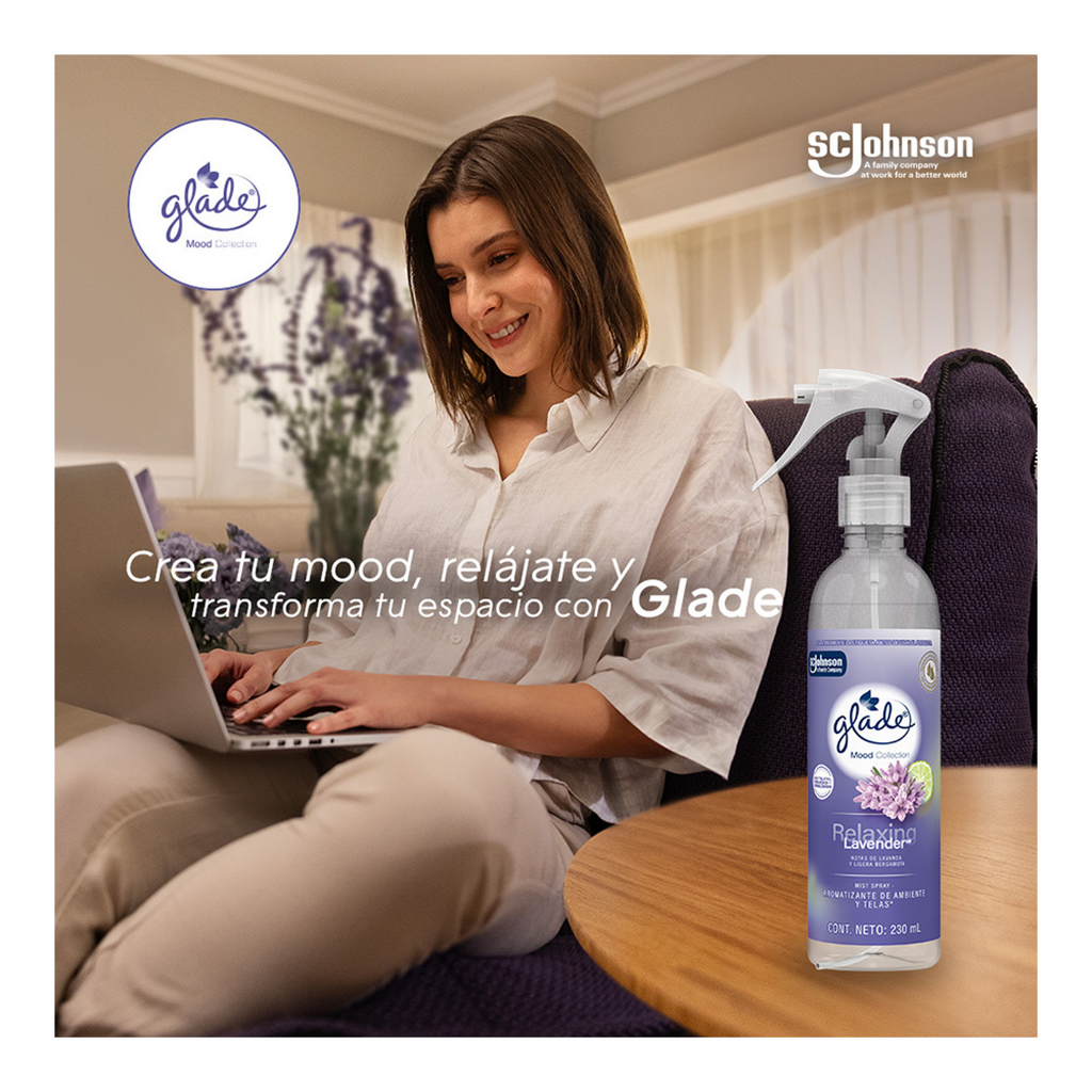 Mist Spray aromatizante de ambiente y telas Glade Cozy Cotton 230 ml
