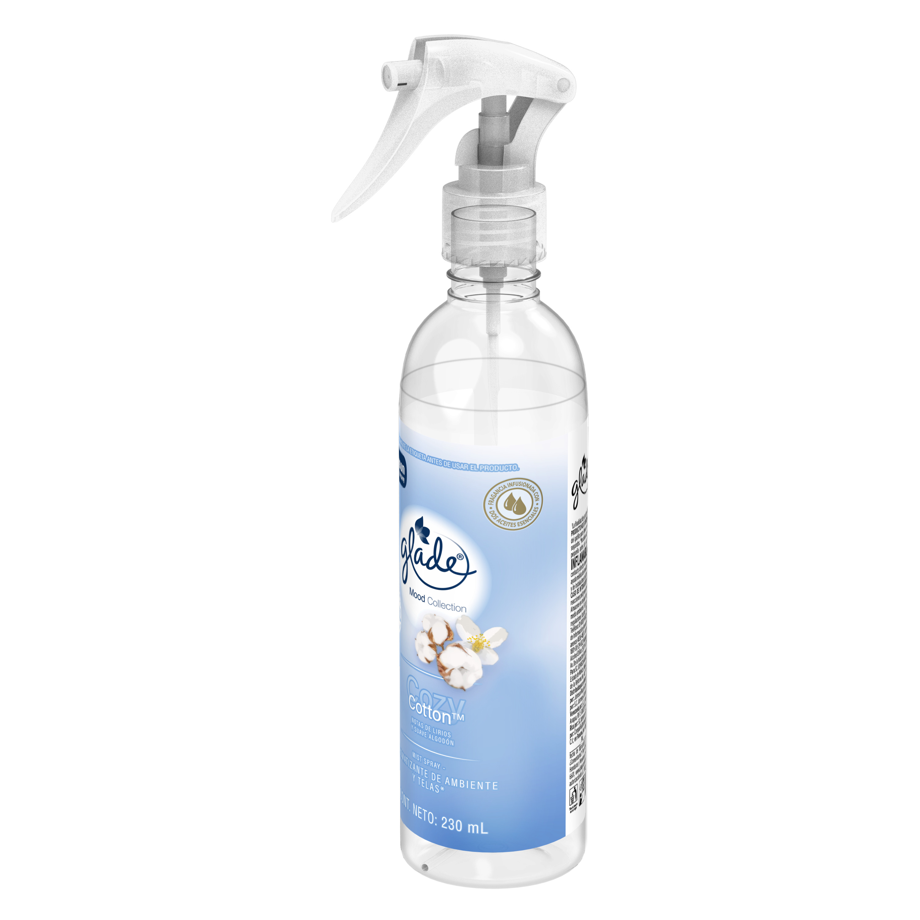 Mist Spray aromatizante de ambiente y telas Glade Cozy Cotton 230 ml