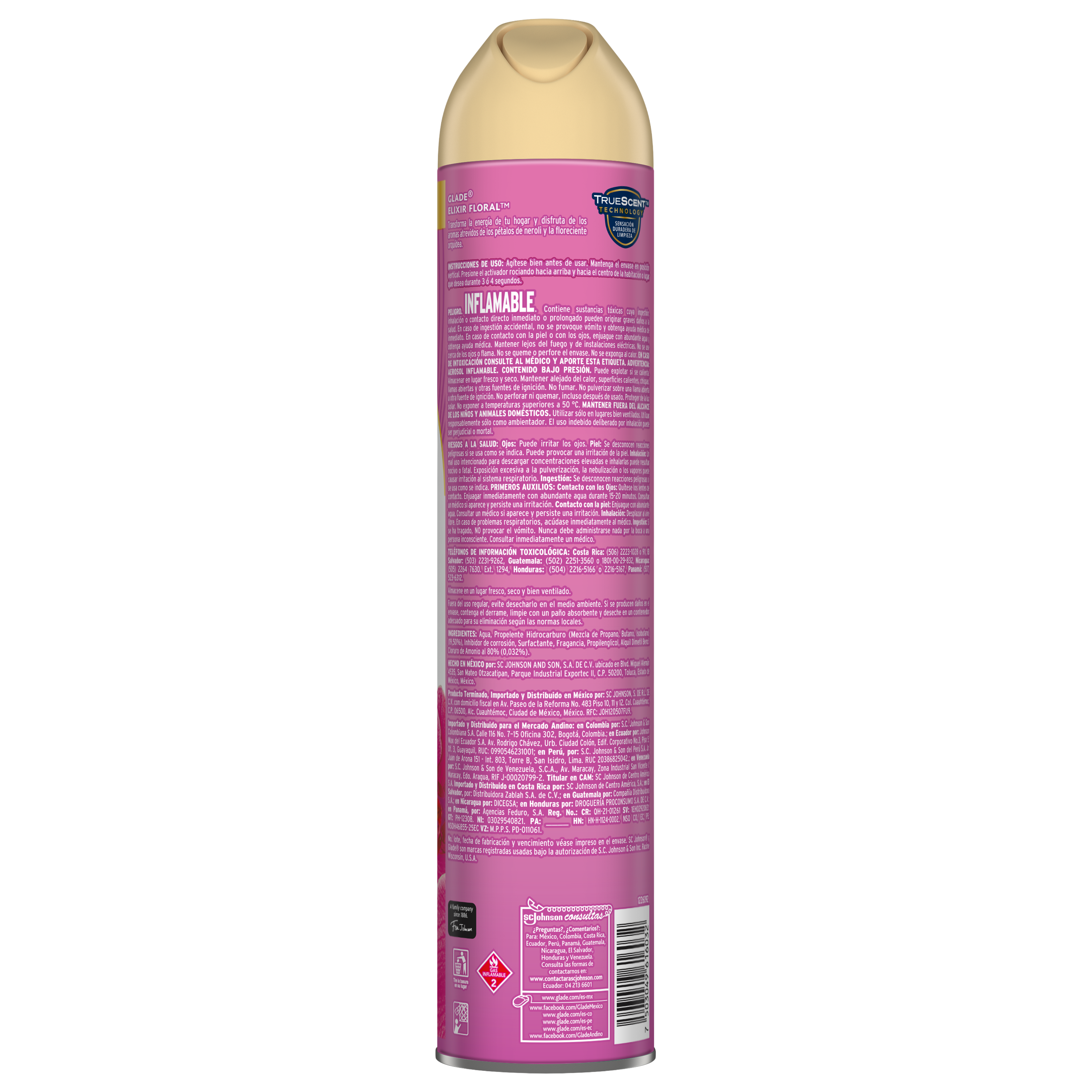 Glade Aromatizante en Aerosol Elixir Floral 400ml
