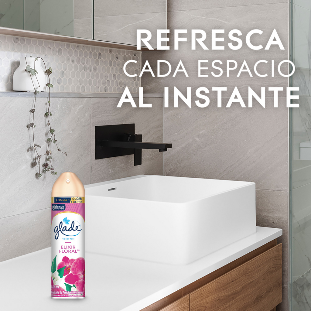 Glade Aromatizante en Aerosol Elixir Floral 275ml