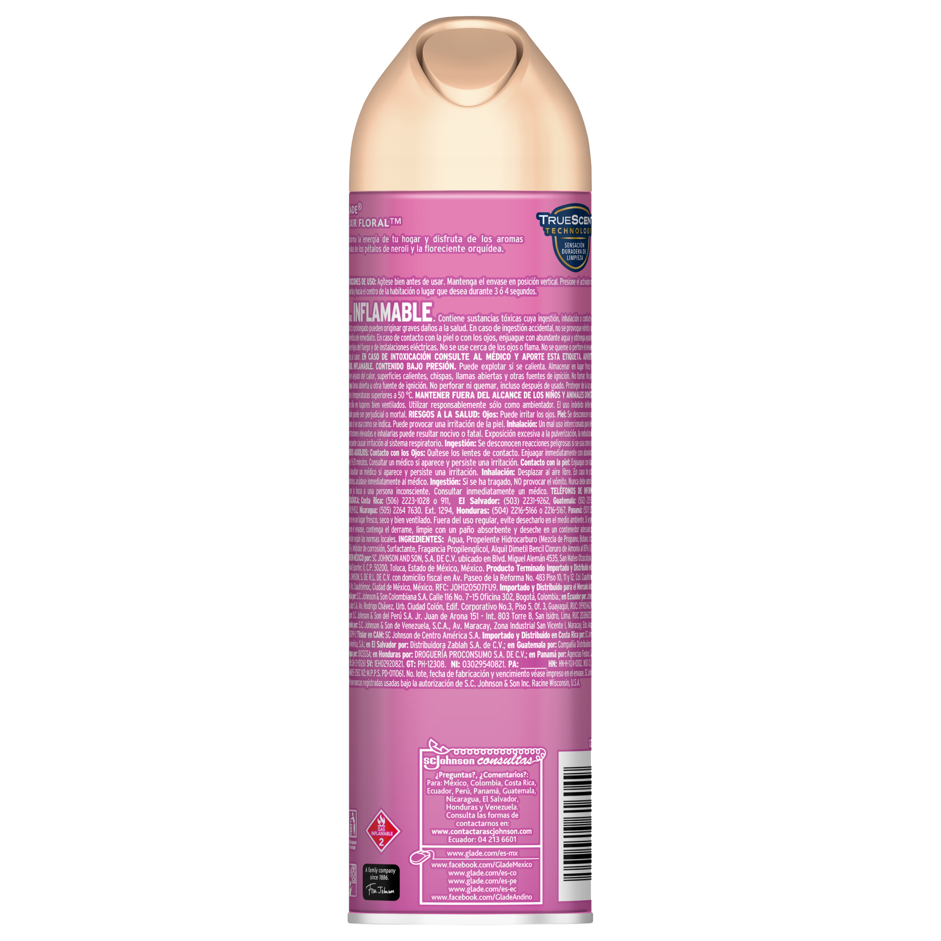 Glade Aromatizante en Aerosol Elixir Floral 275ml