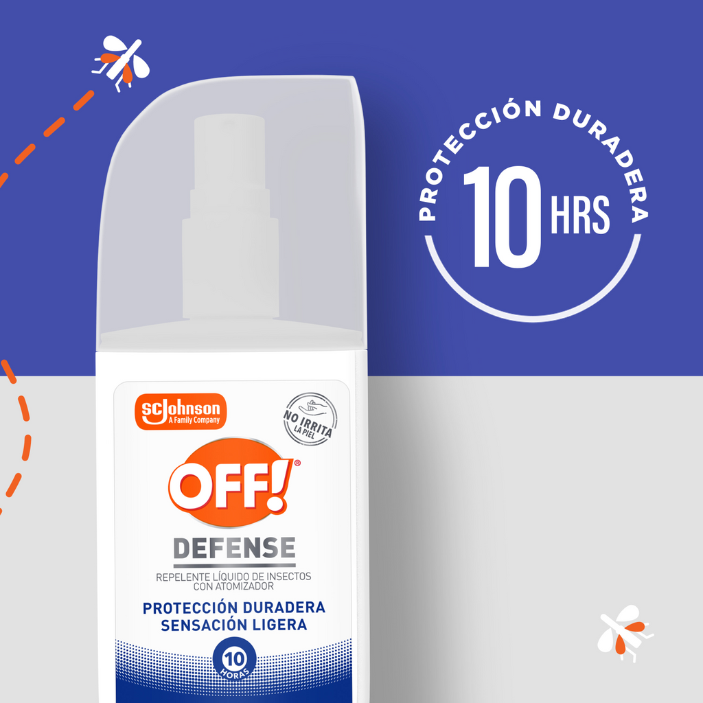 OFF! Defense Repelente Líquido de Insectos con 100 ml Atomizador