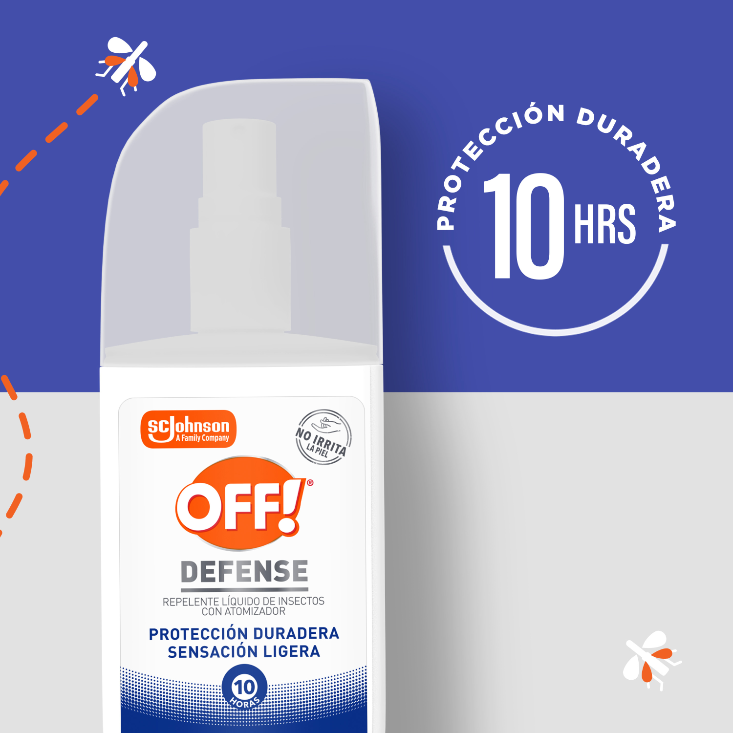 OFF! Defense Repelente Líquido de Insectos con 100 ml Atomizador
