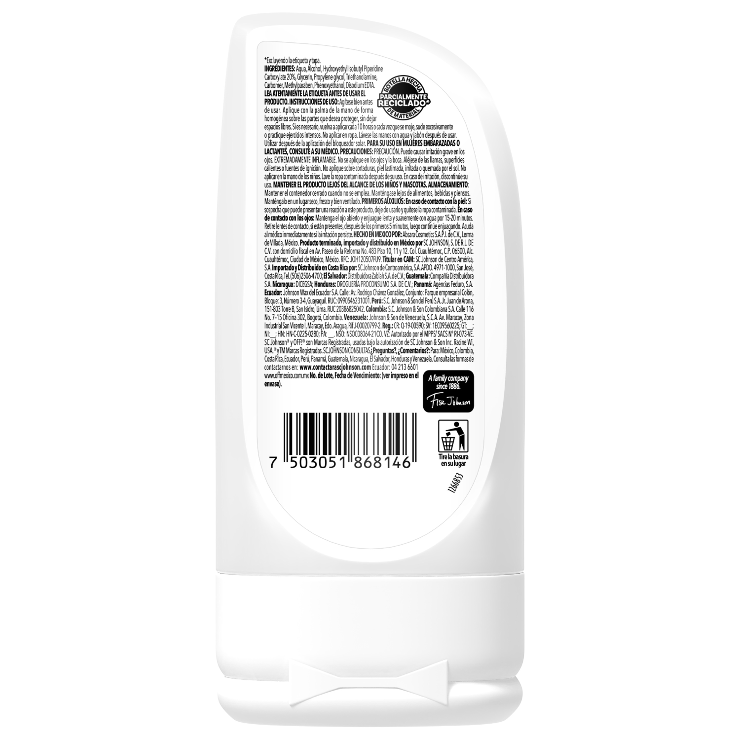 OFF! Family Repelente de Insectos en Gel 100ml