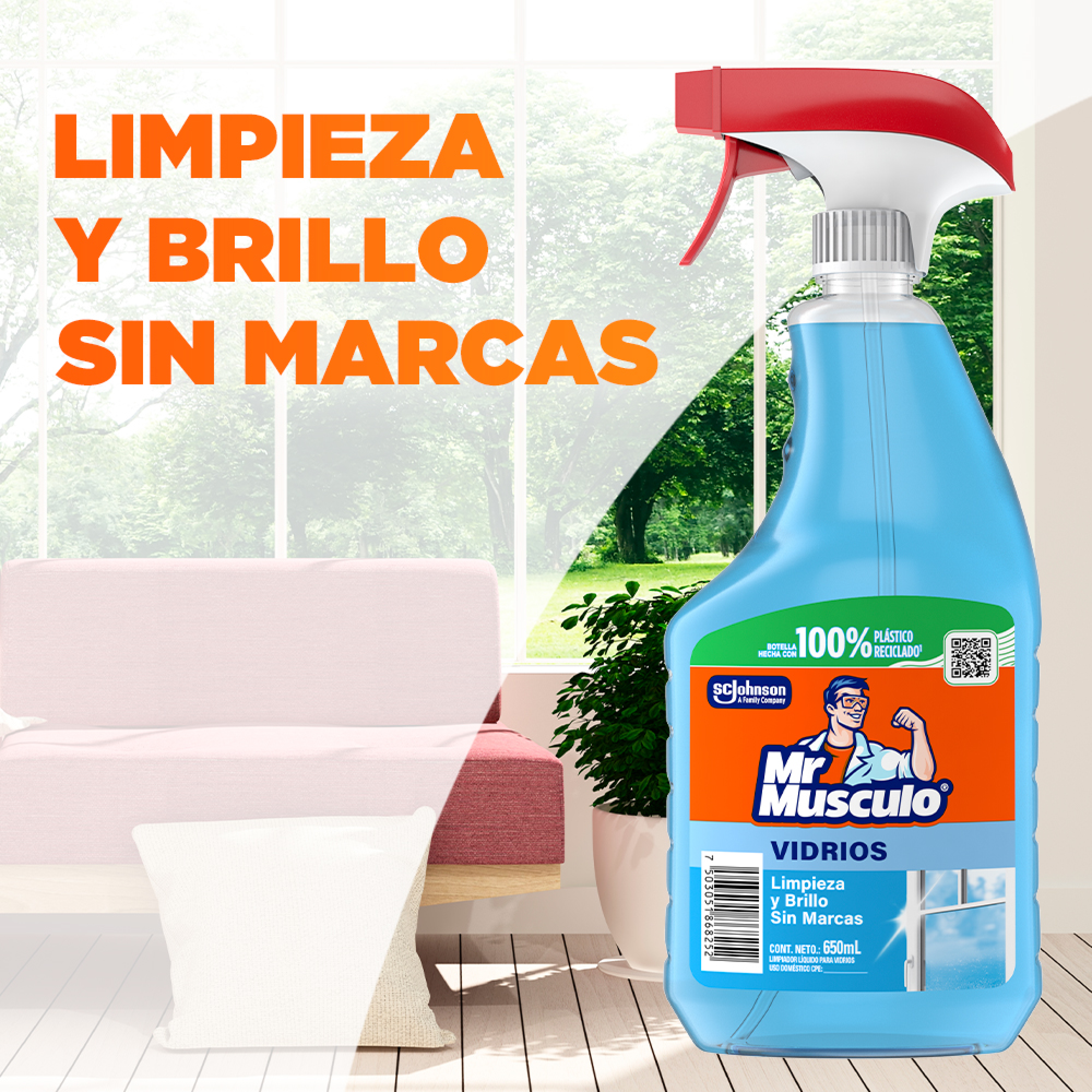 Mr. Músculo Vidrios, Gatillo 500mL