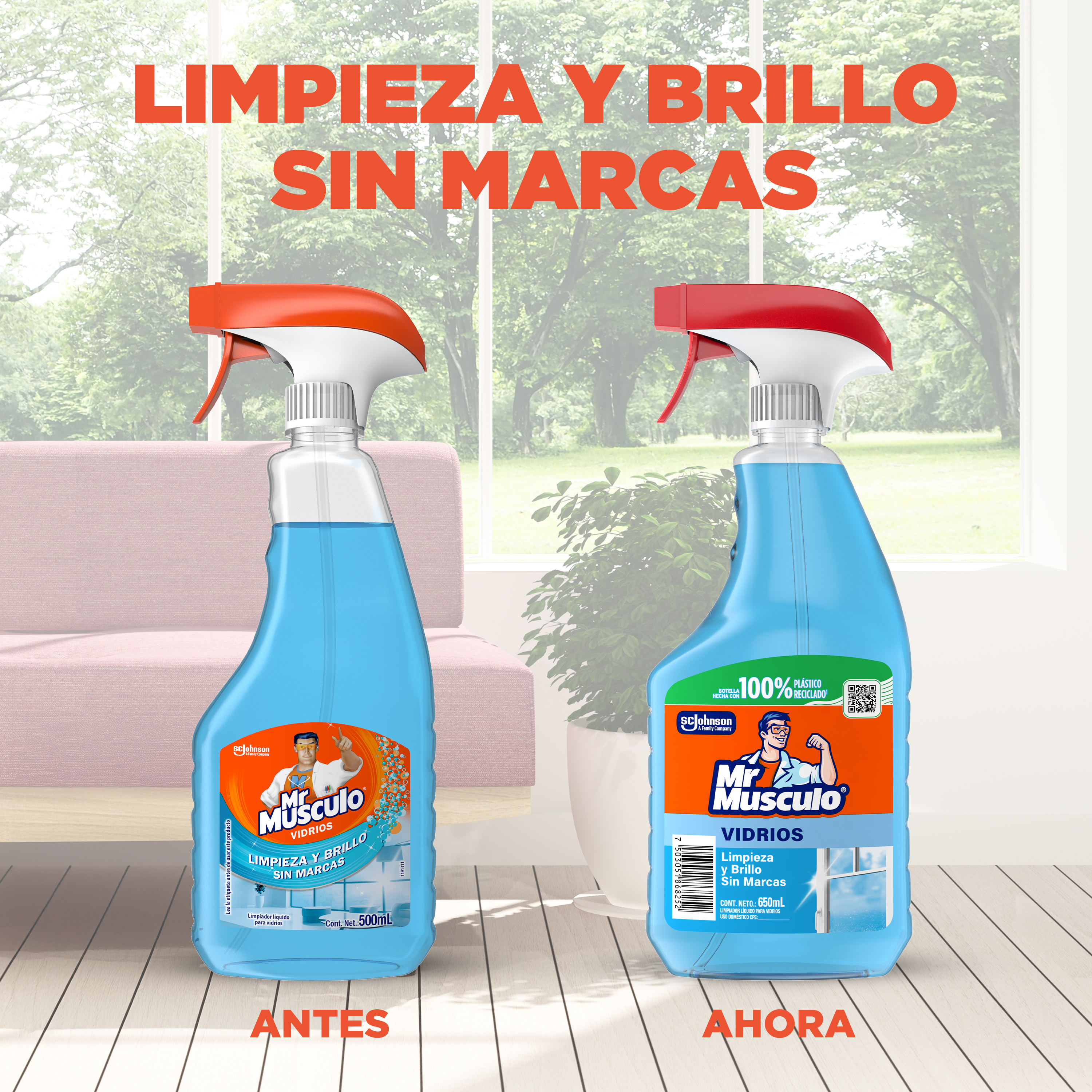 Mr. Músculo Vidrios, Gatillo 500mL