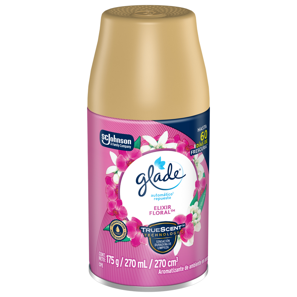 Glade Aromatizante Automático Elixir Floral Repuesto 175g