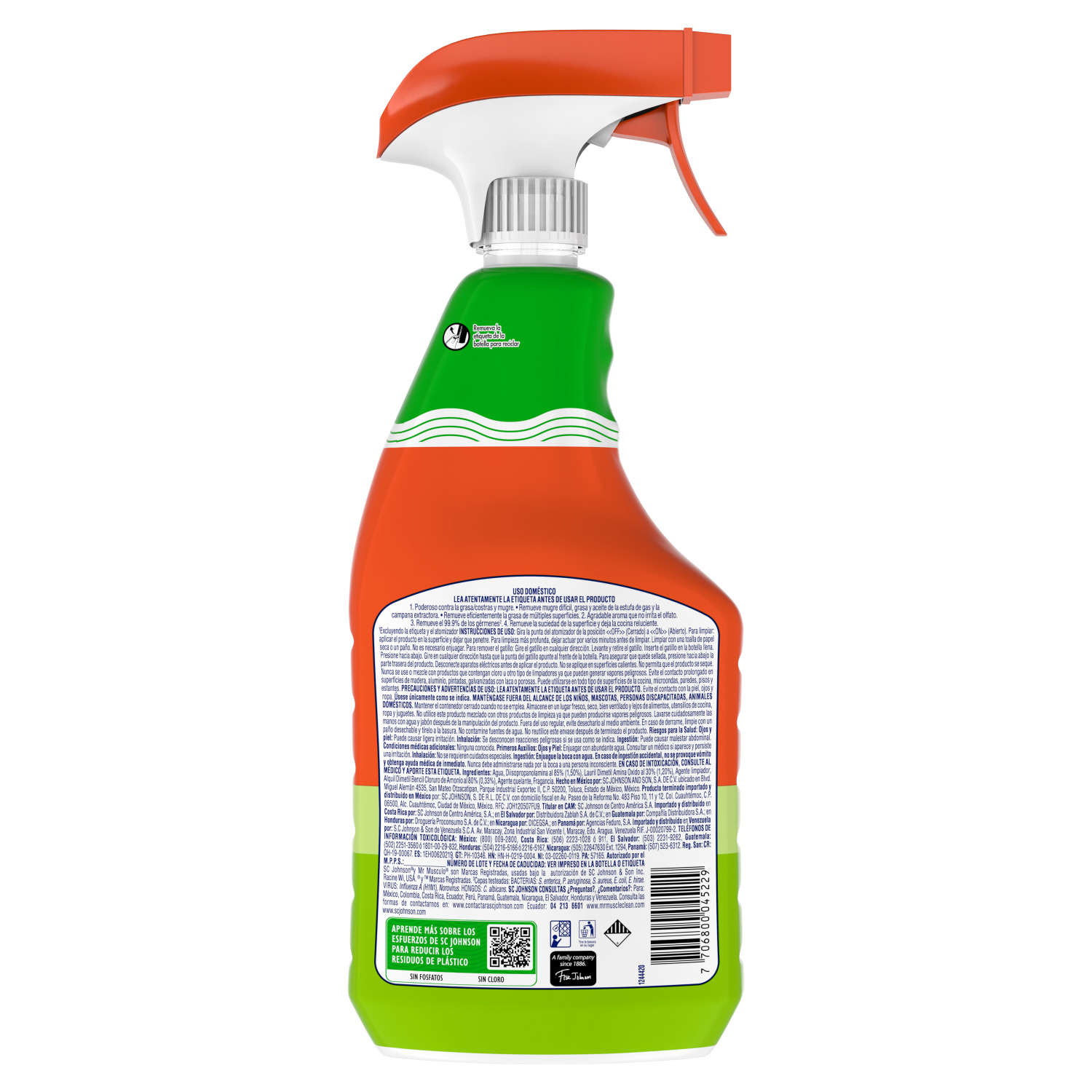 Mr. Músculo Desengrasante, Limón, Gatillo 650mL