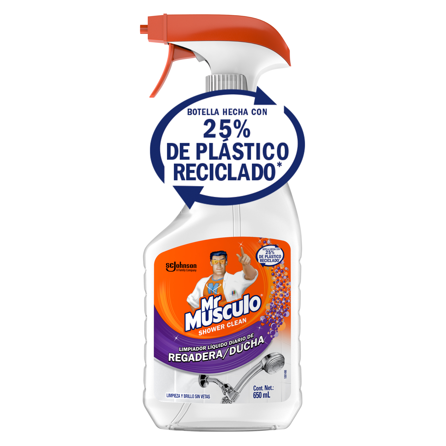 Mr. Músculo Baño, Shower Clean, Gatillo 650mL