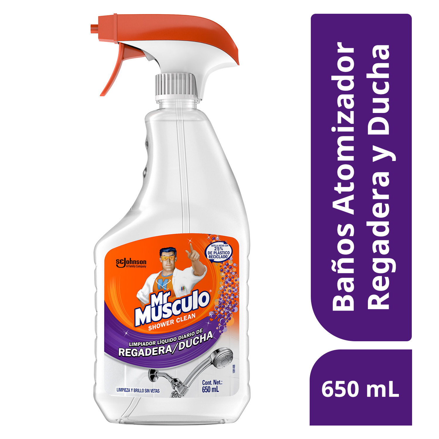 Mr. Músculo Baño, Shower Clean, Gatillo 650mL