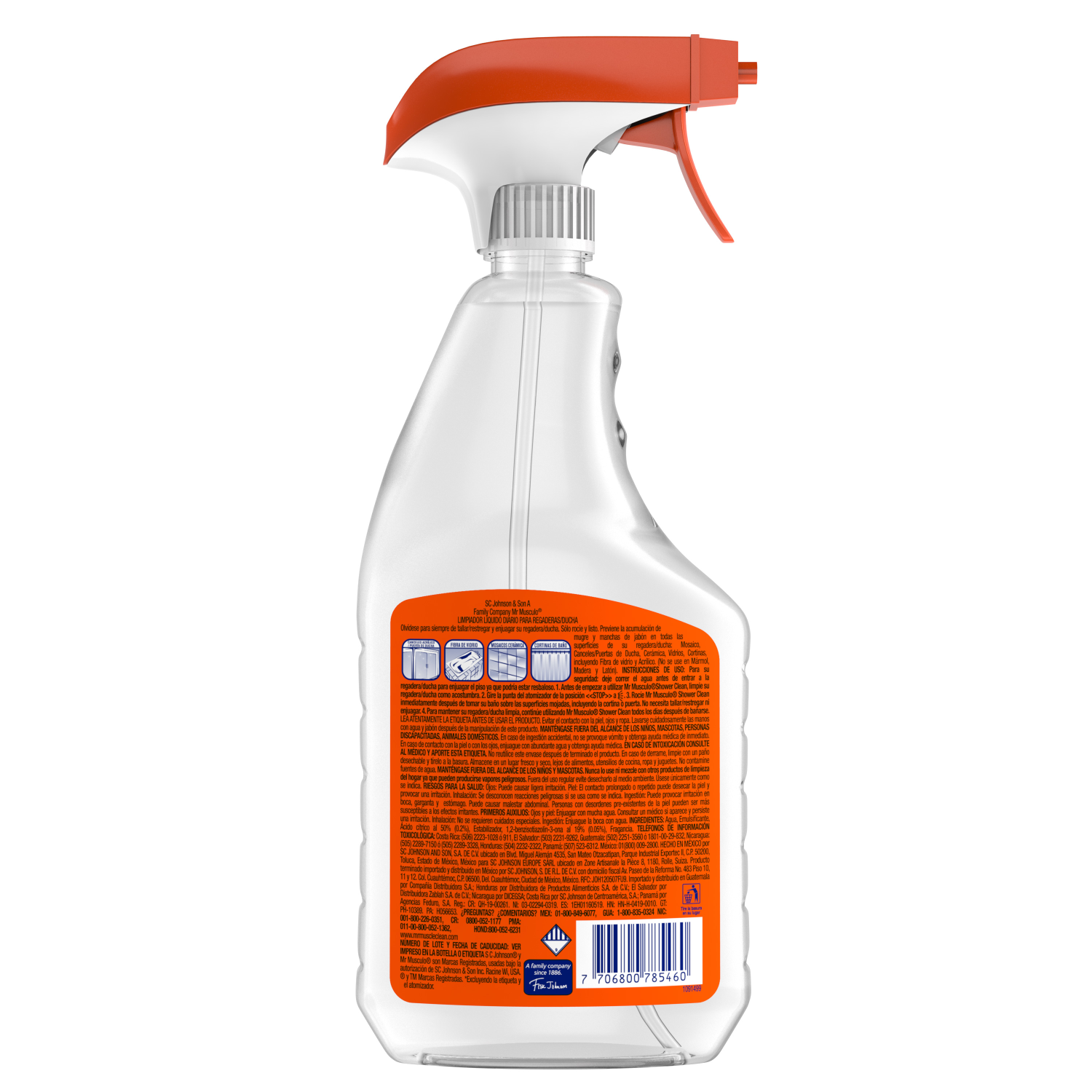 Mr. Músculo Baño, Shower Clean, Gatillo 650mL