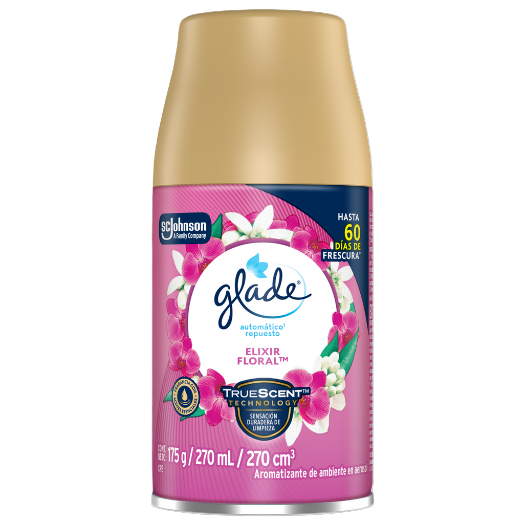 Glade Aromatizante Automático Elixir Floral Repuesto 175g