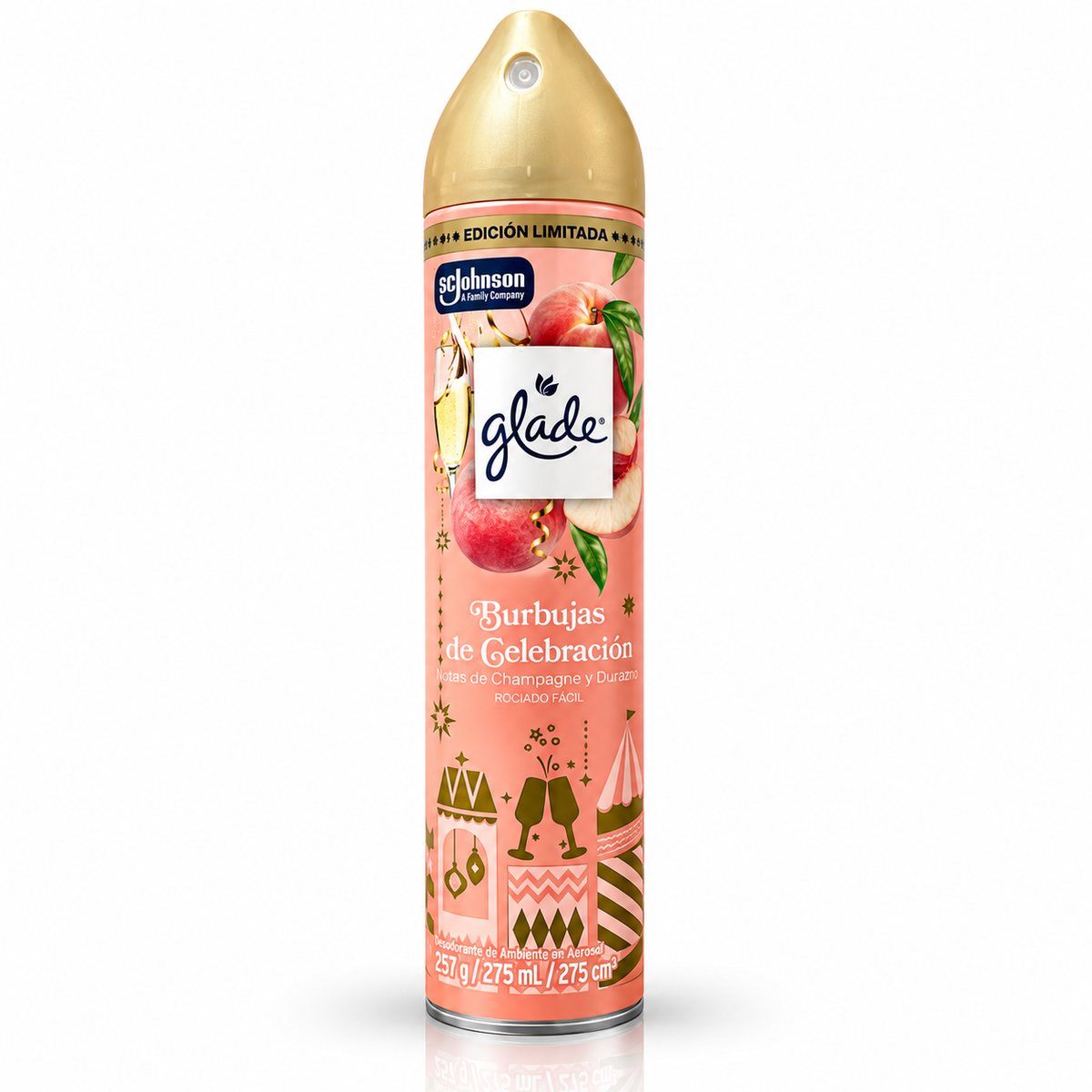 Glade Aromatizante en Aerosol Burbujas de Celebración 275ml