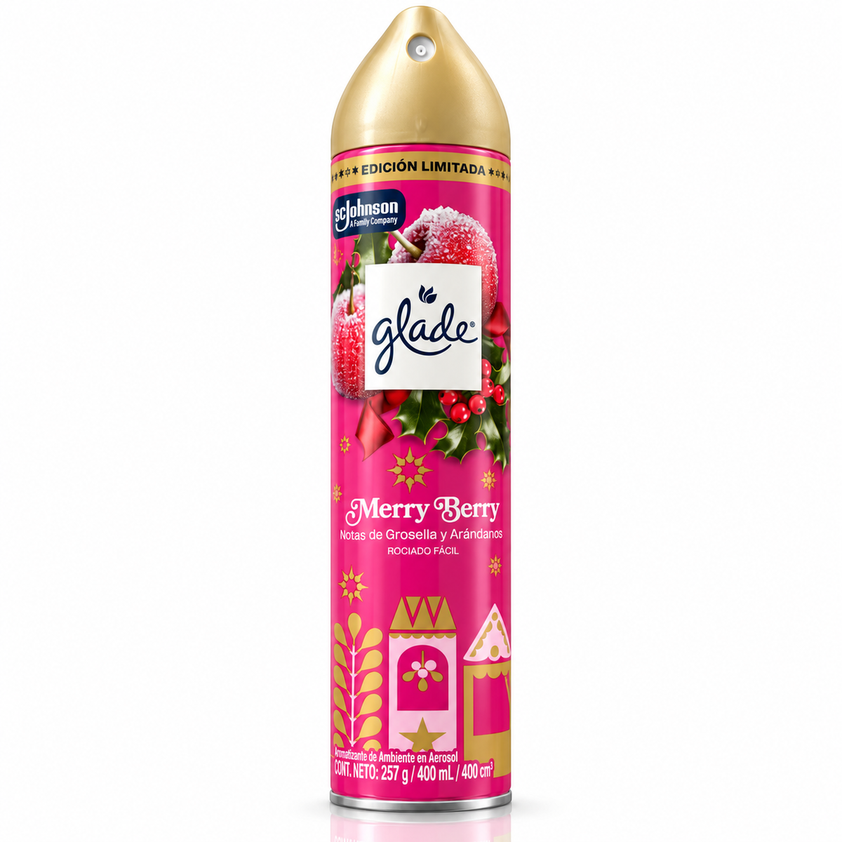 Glade Aromatizante Aerosol Merry Berry 400 ml