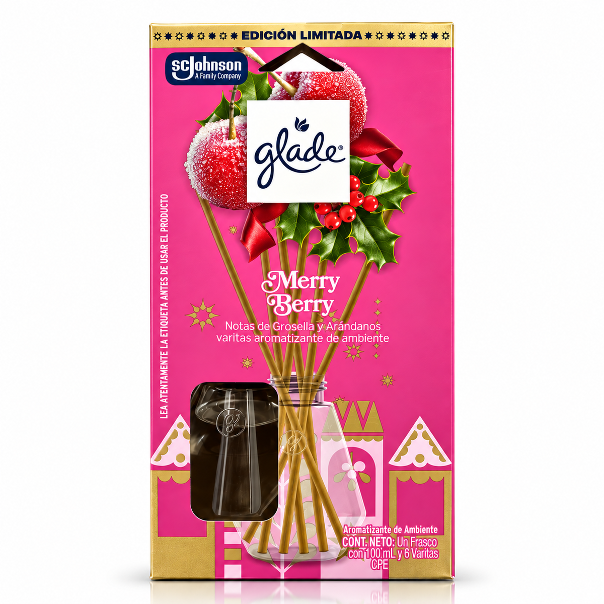 Glade Aromatizante Varitas Merry Berry 100ml
