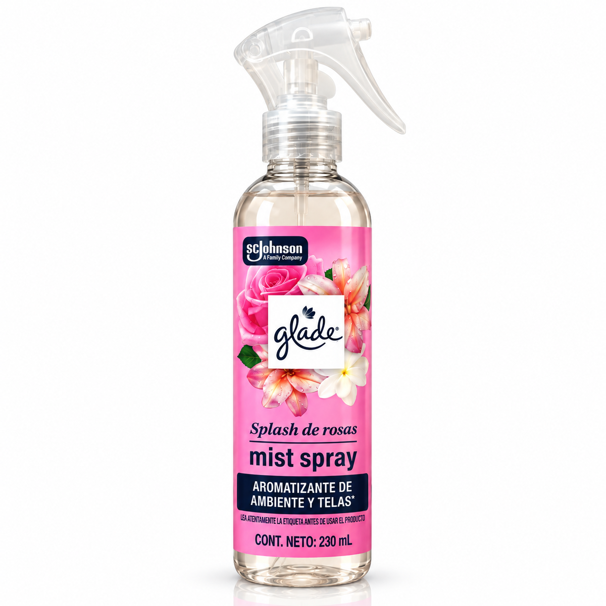 Mist Spray aromatizante de ambiente y telas Glade Rosas 230 ml
