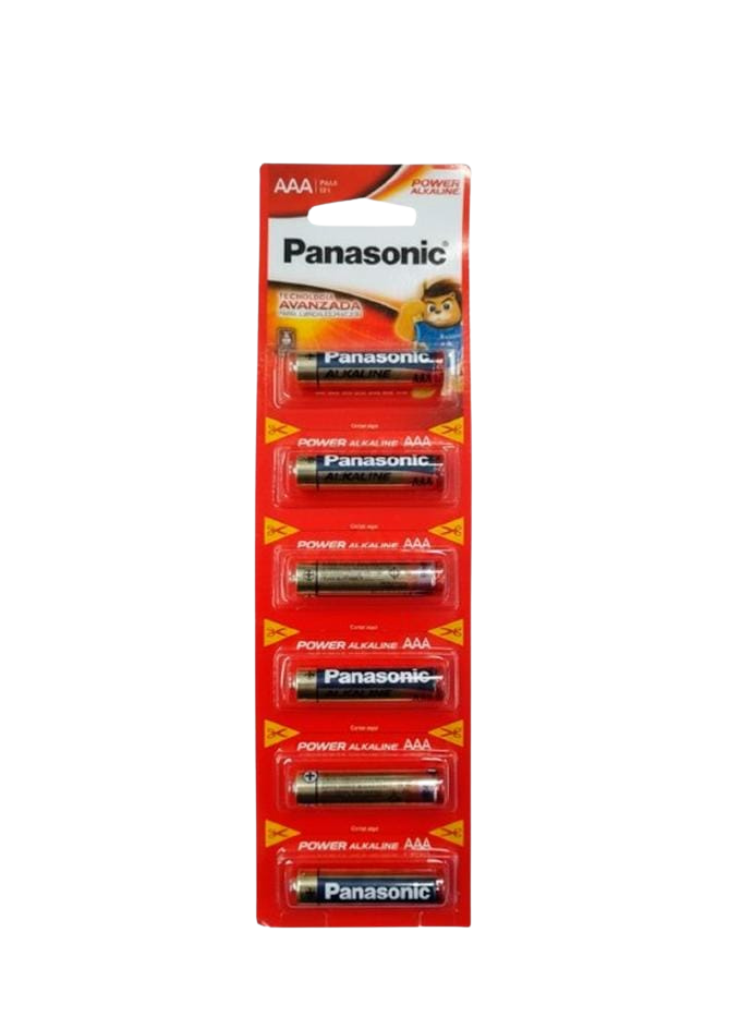 Pila Panasonic Power Tira 6u AAA