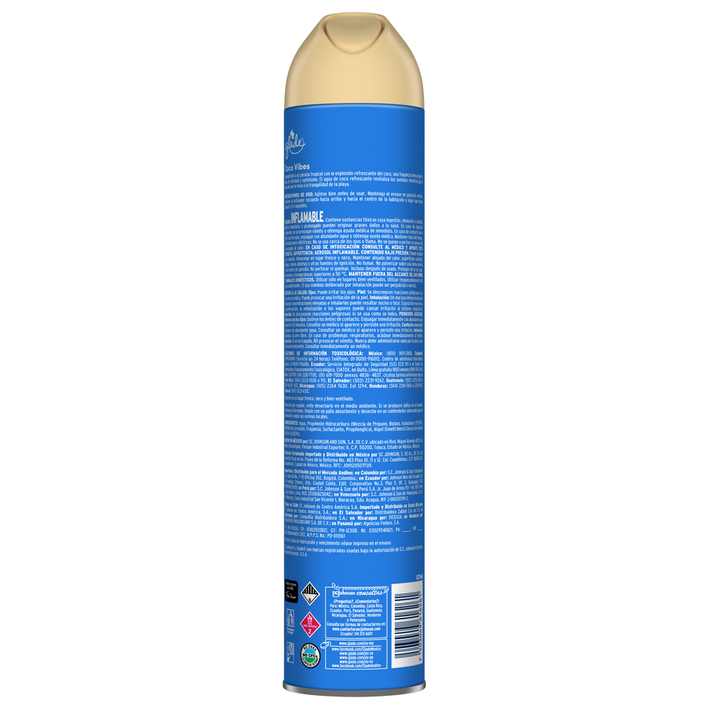 Glade Aromatizante Aerosol Coco Vibes 400 ml